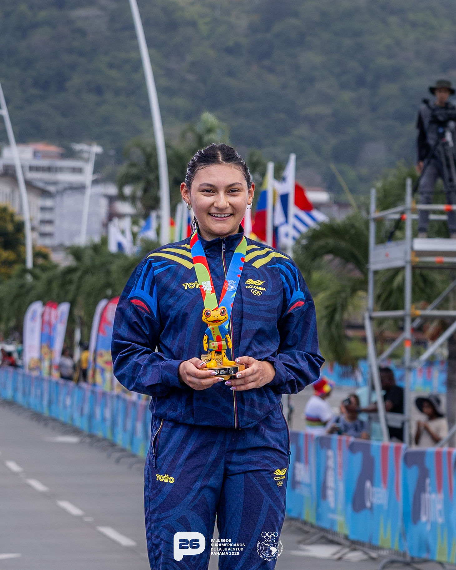 Colombia won gold with Estefanía Castillo in cycling