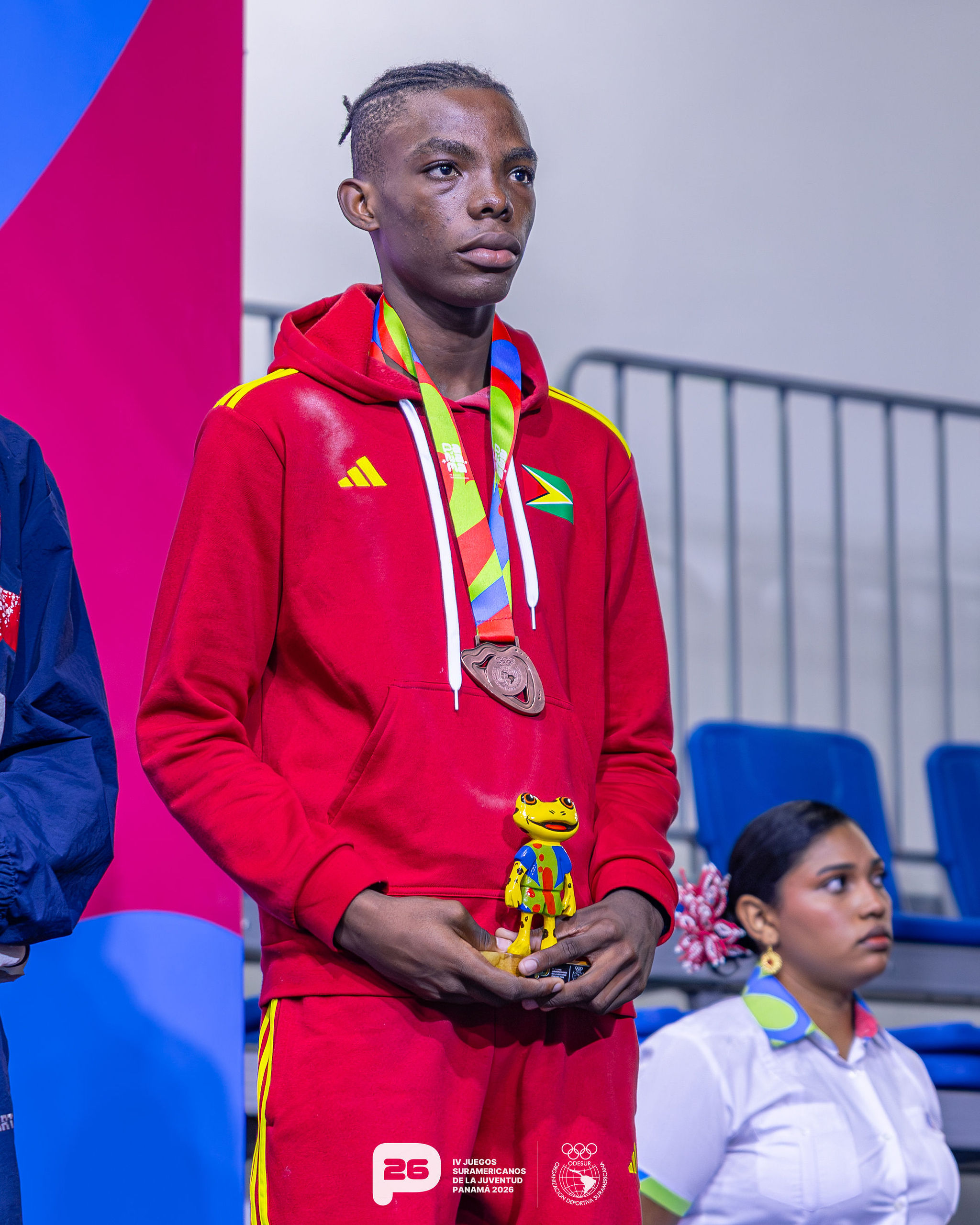 Ken Harvey made history for Guyana with his first medal at the South American Youth Games Panama 2026