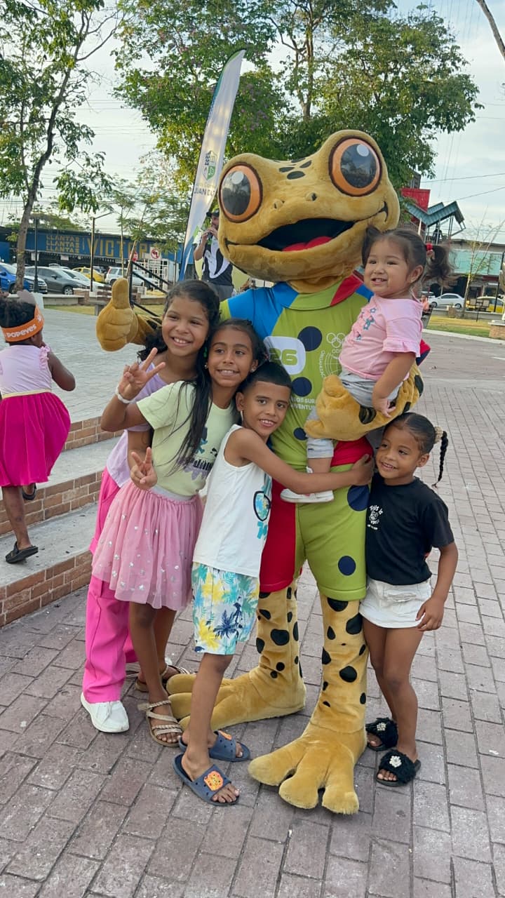 Antón arrived at the epicenter of the South American Games the district of Juan Díaz