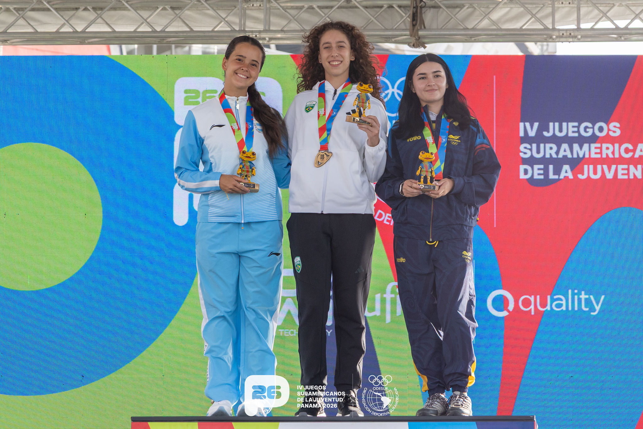 “The promising South American archery medalists on the podium of the JSJ 2026”