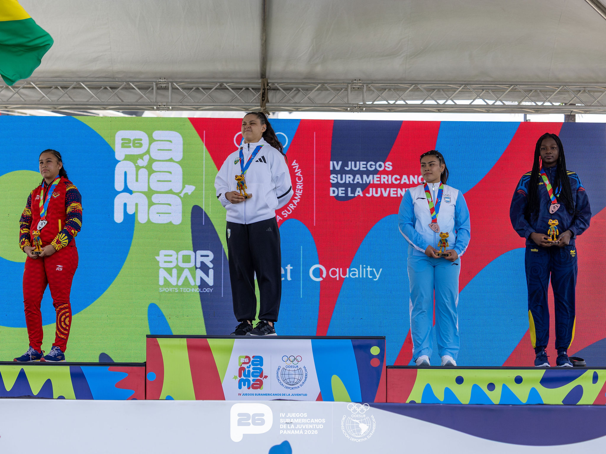 Medal table of the 4th South American Youth Games: Day 4 of competition