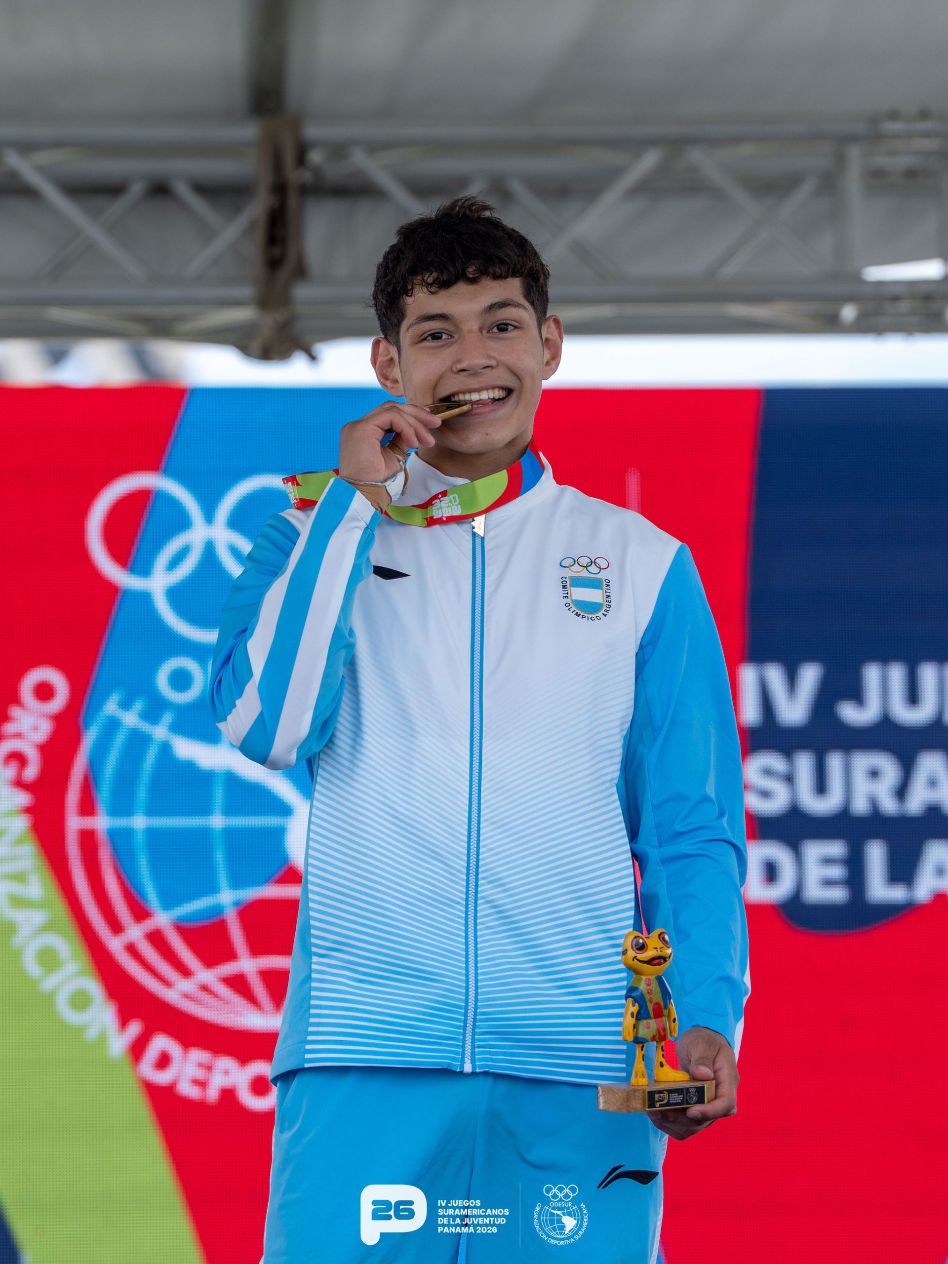 Argentina won the first gold medal of day two in judo