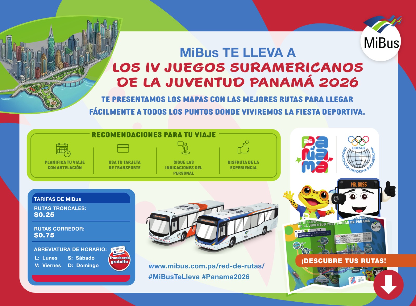 Así podrás moverte en los Juegos: rutas oficiales de MiBus ya confirmadas