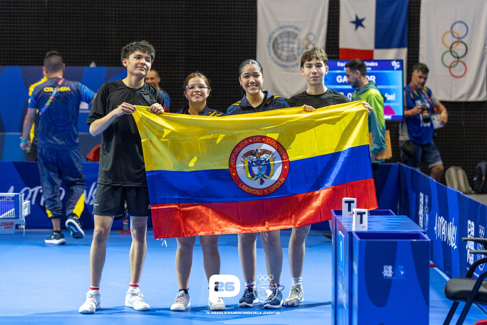 Colombia wins gold in mixed table tennis at the IV South American Youth Games Panama 2026